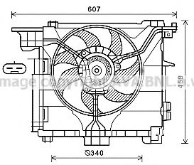AVA QUALITY COOLING mc7507 -  Вентилятор, охлаждение двигателя